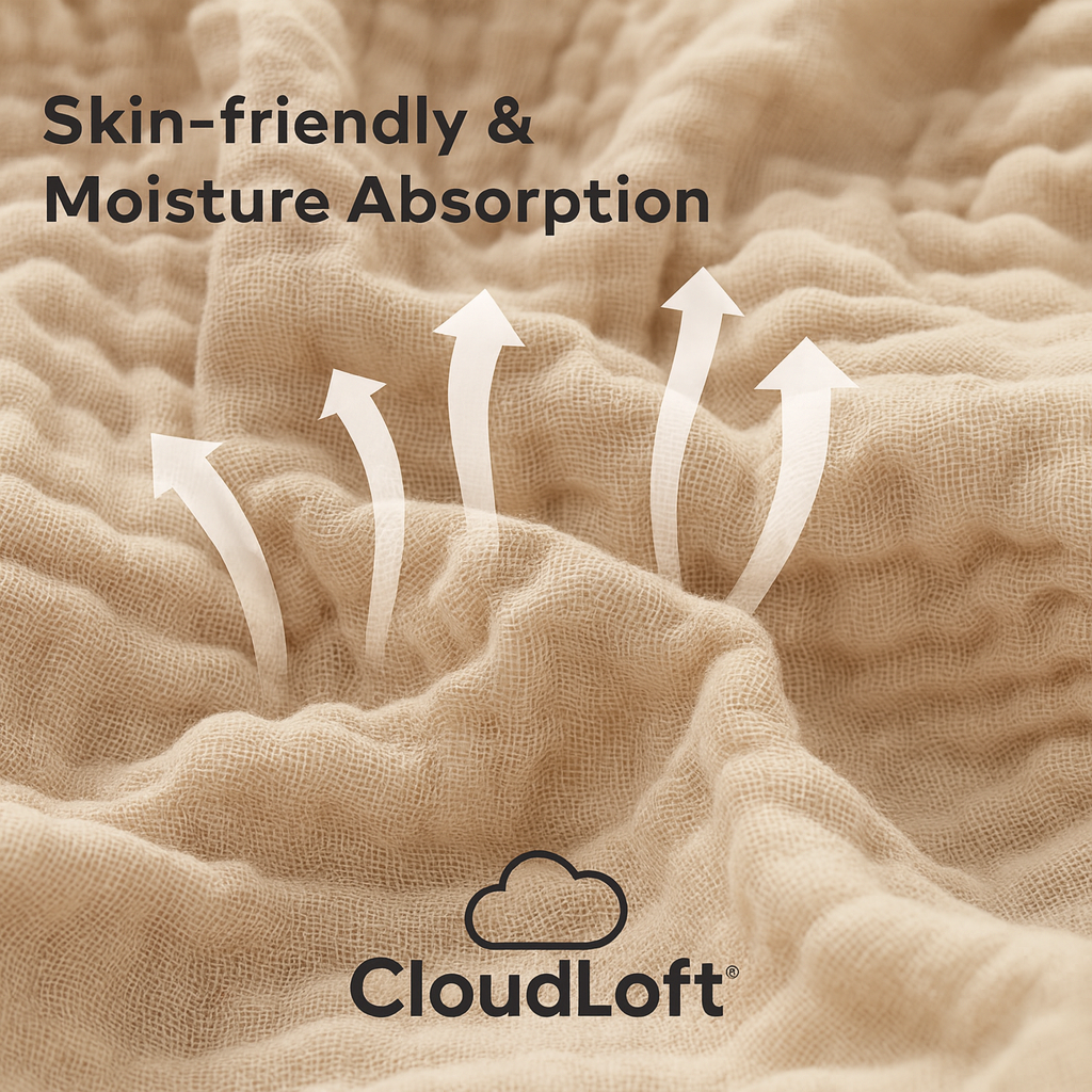 Meet the CloudLoft™ Muslin Blanket