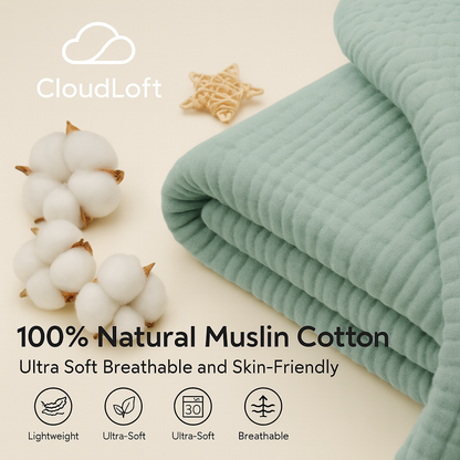 Meet the CloudLoft™ Muslin Blanket